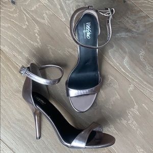 Mossimo Ankle Strap Open Toe Heels, size 9